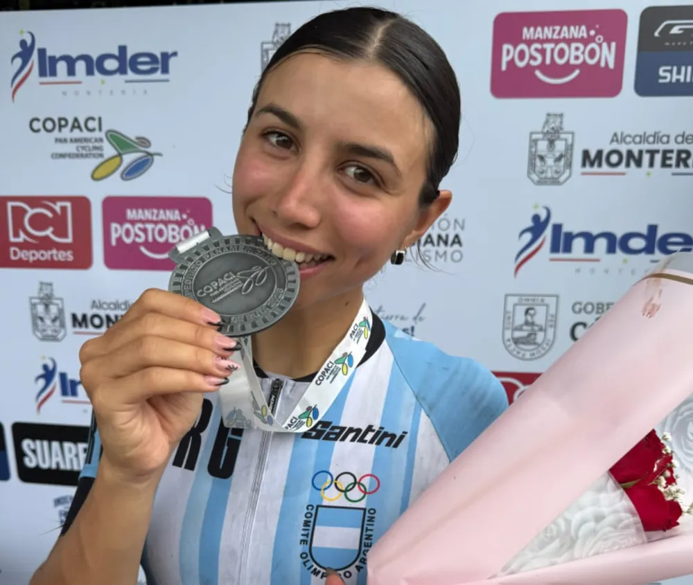 Ciclismo, Julieta Benedetti, plata en Colombia