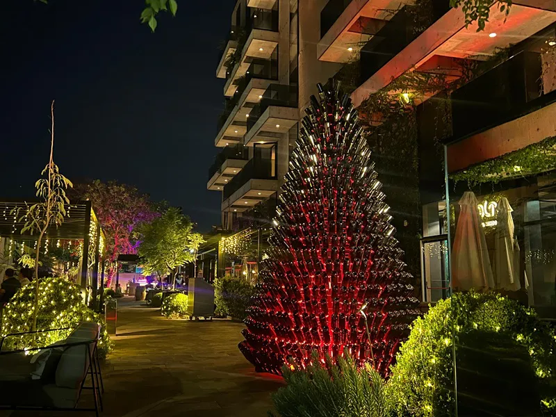 Arbolito con botellas de vino en Hualta 1