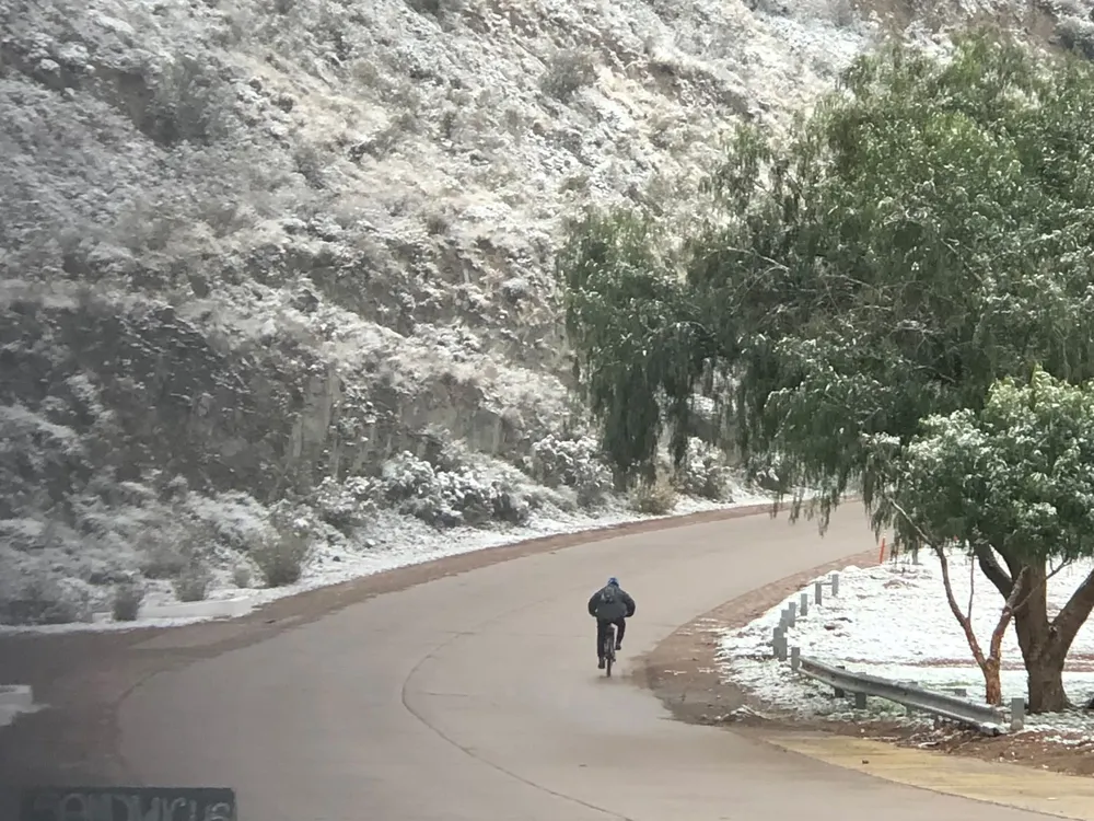 bicicleta nieve cacheuta