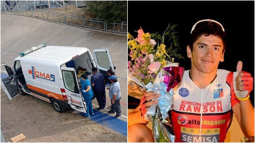 Nicolás Naranjo, dura caída, llevado en ambulancia desde la pista, deberá ser operado