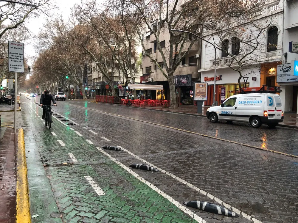 ciclovía lluvia mendoza 30082025