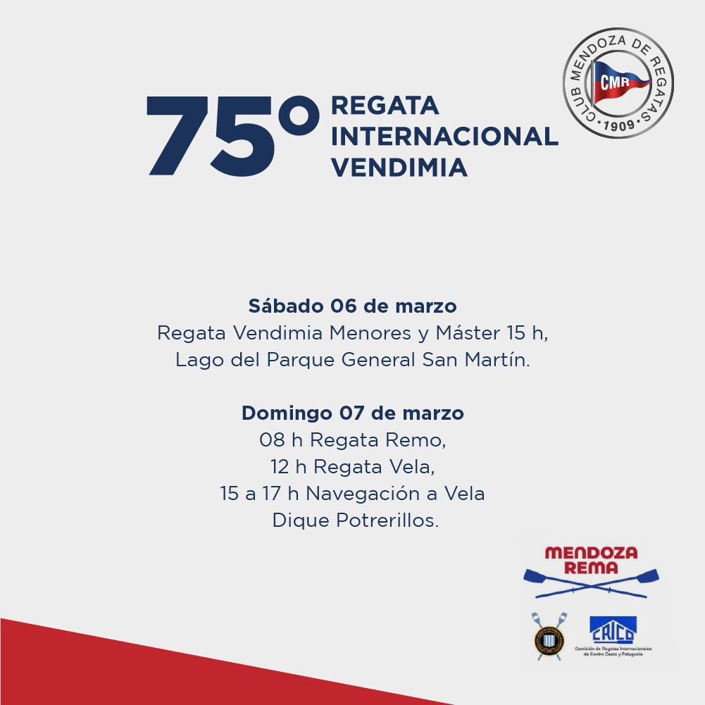 Regata Vendimia, programación