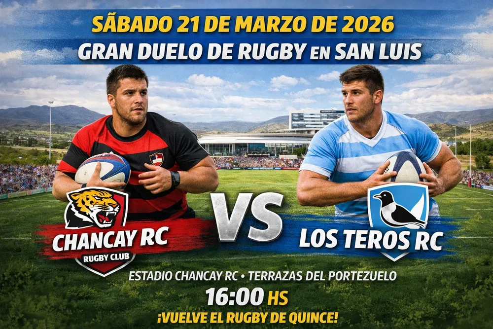 Gran duelo de rugby en San Luis