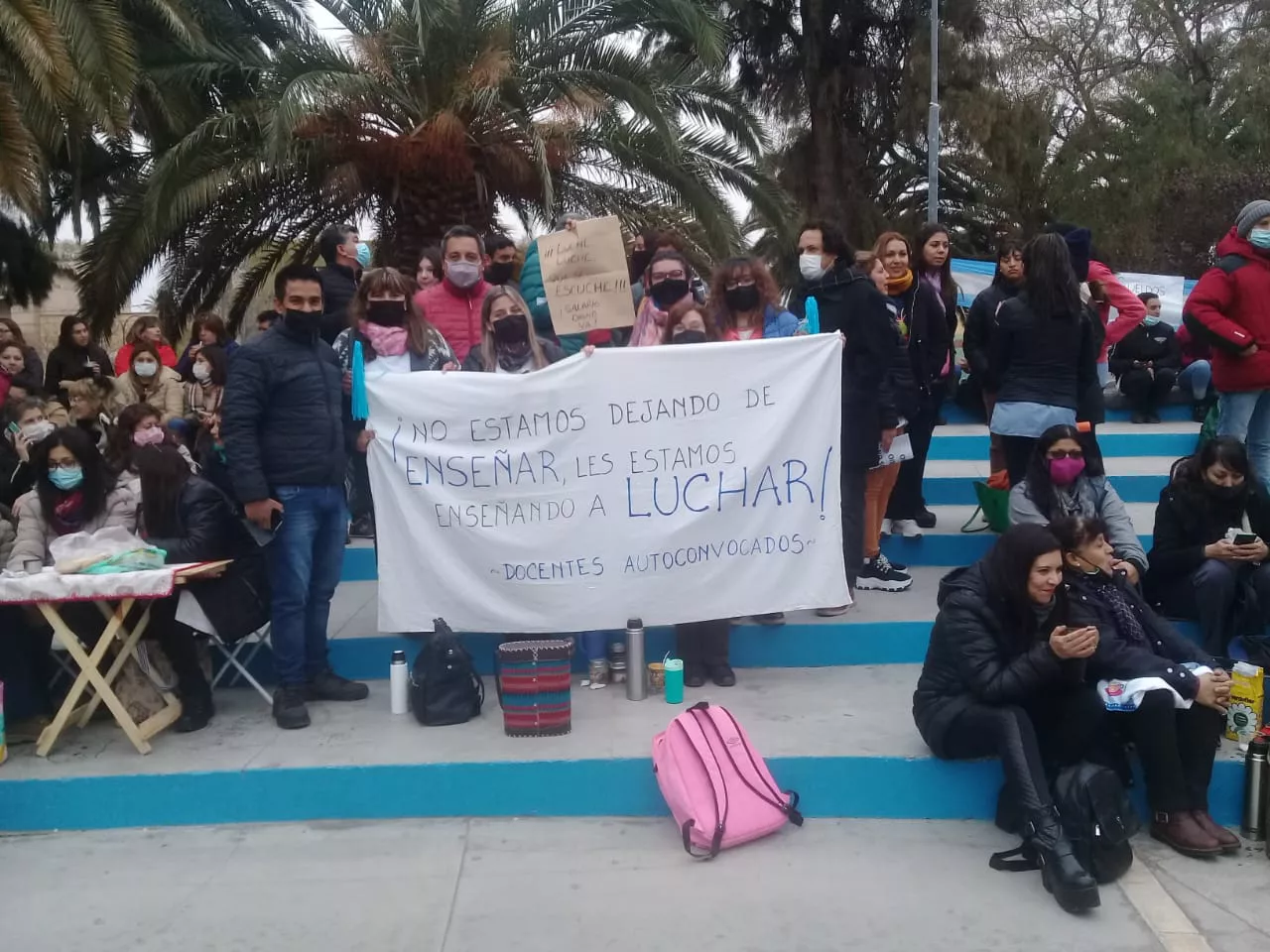 Protesta docente en San Juan 2022