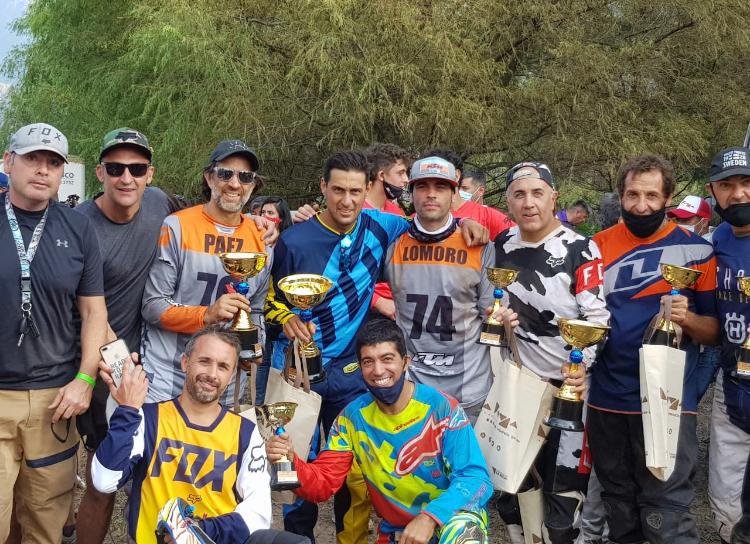 Delegación mendocino en el Argentino de Enduro en La Rioja