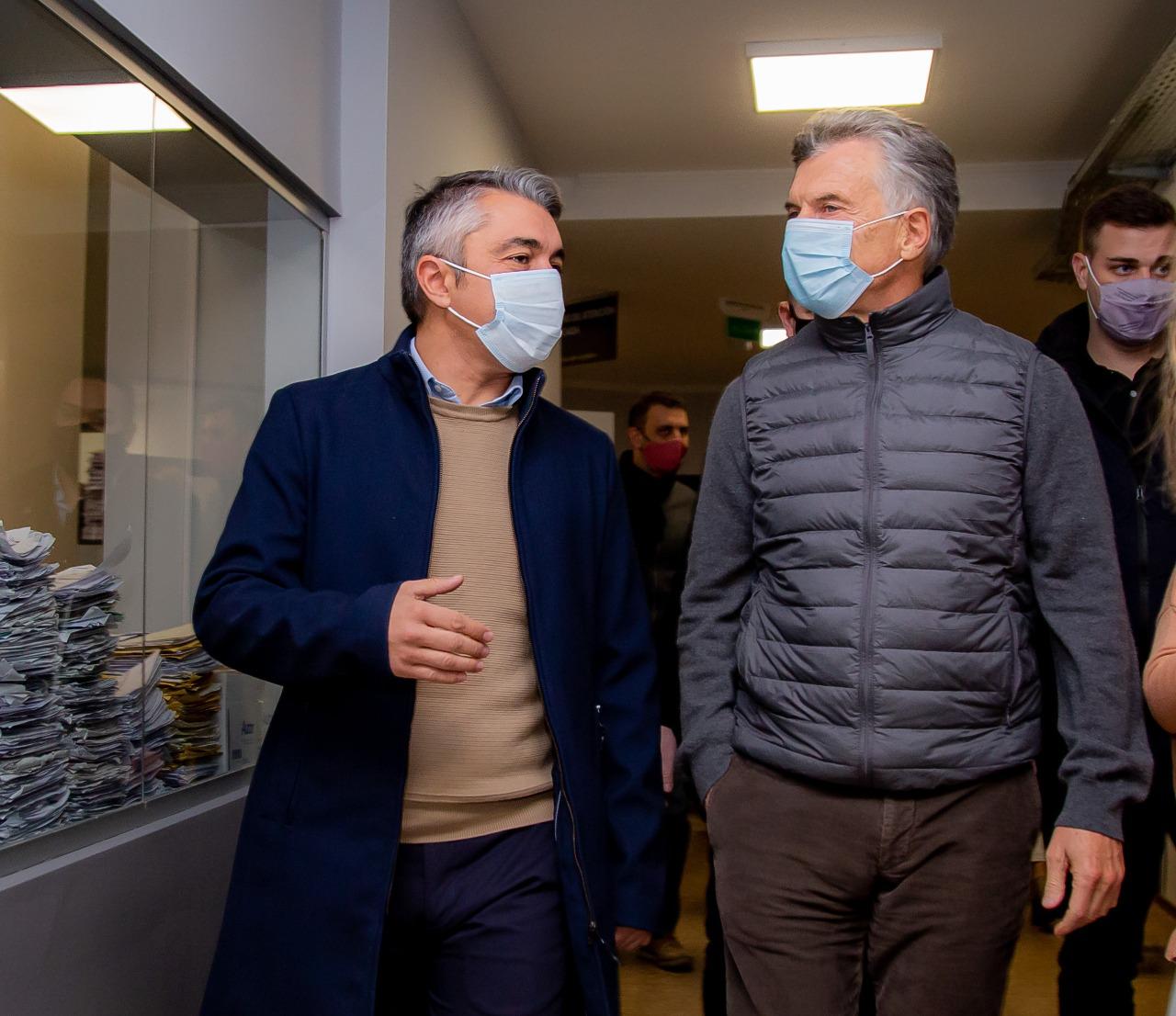 Bragagnolo y Macri en la Municipalidad de Luján de Cuyo