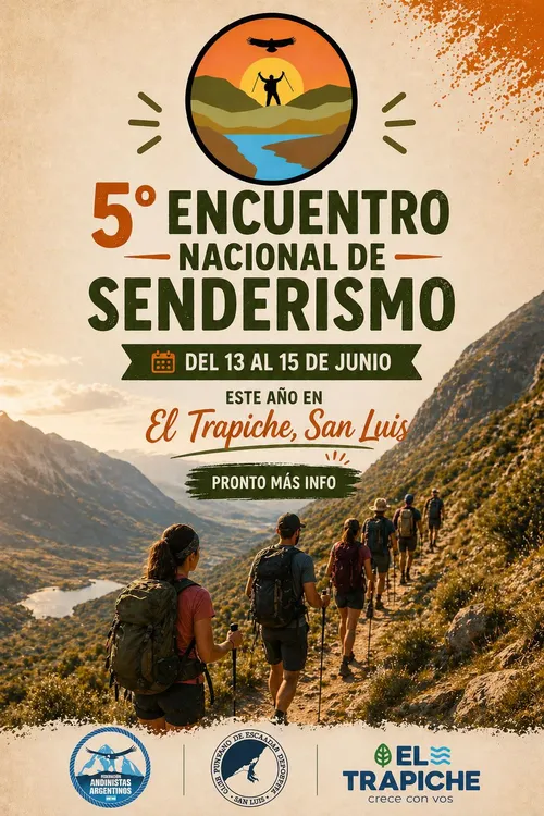 Senderismo, El Trapiche, Afiche