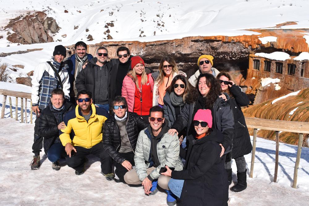 Las Heras, Ariel en su salsa en Uspallta