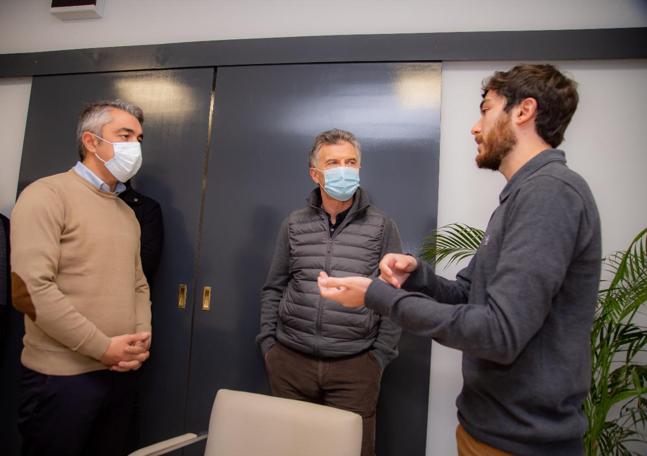 Bragagnolo, Macri y Marcos Bruno