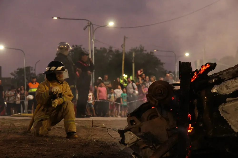 Las Heras, simulacro