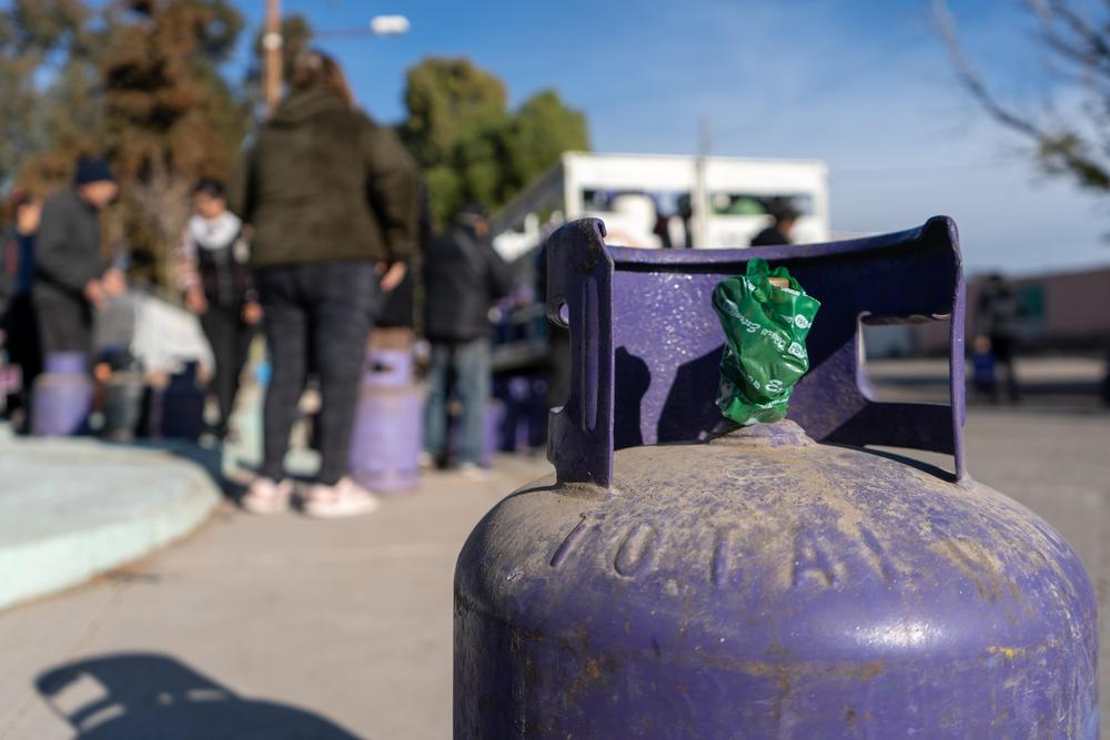 Las Heras,  garrafas al costo