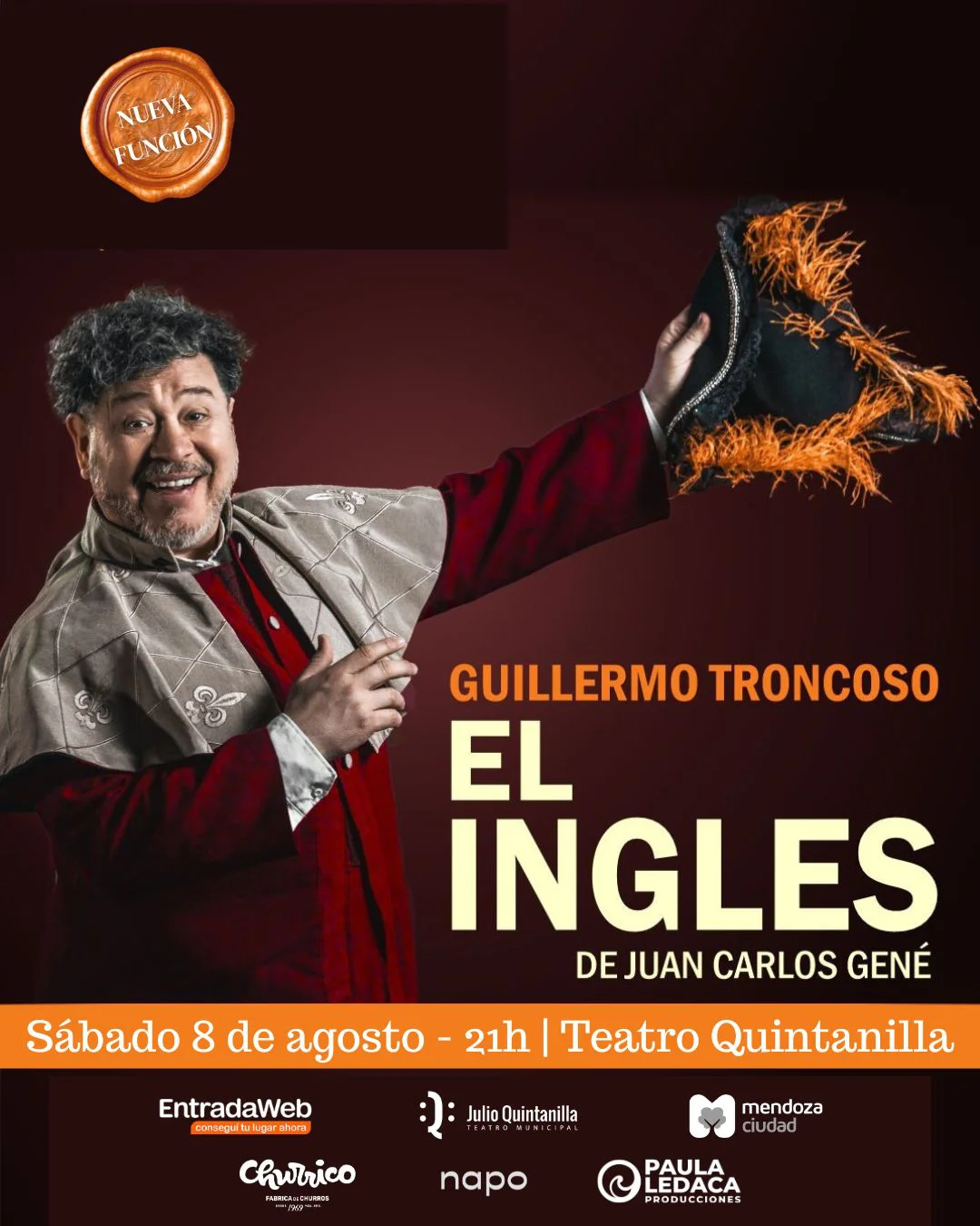 Flyer El Inglés T Quintanilla agosto