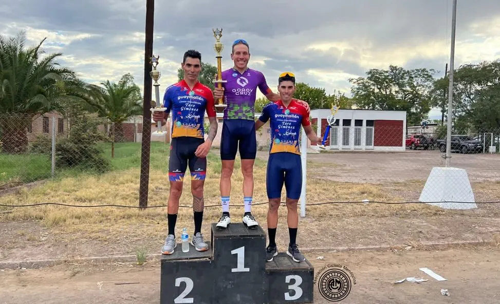 Ciclismo, podio Guaymallèn