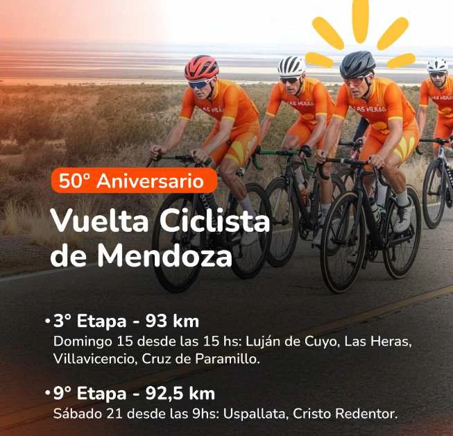 Vuelta de Mendoza, Las Heras, dos etapas