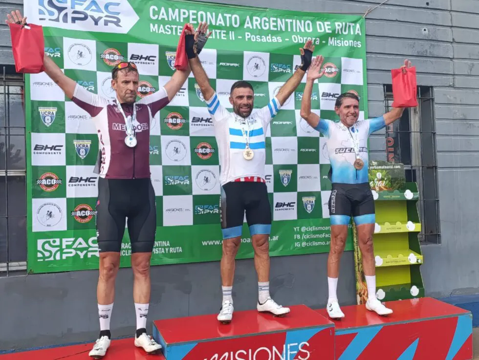 Ciclismo, Daniel Zumer plata, podio