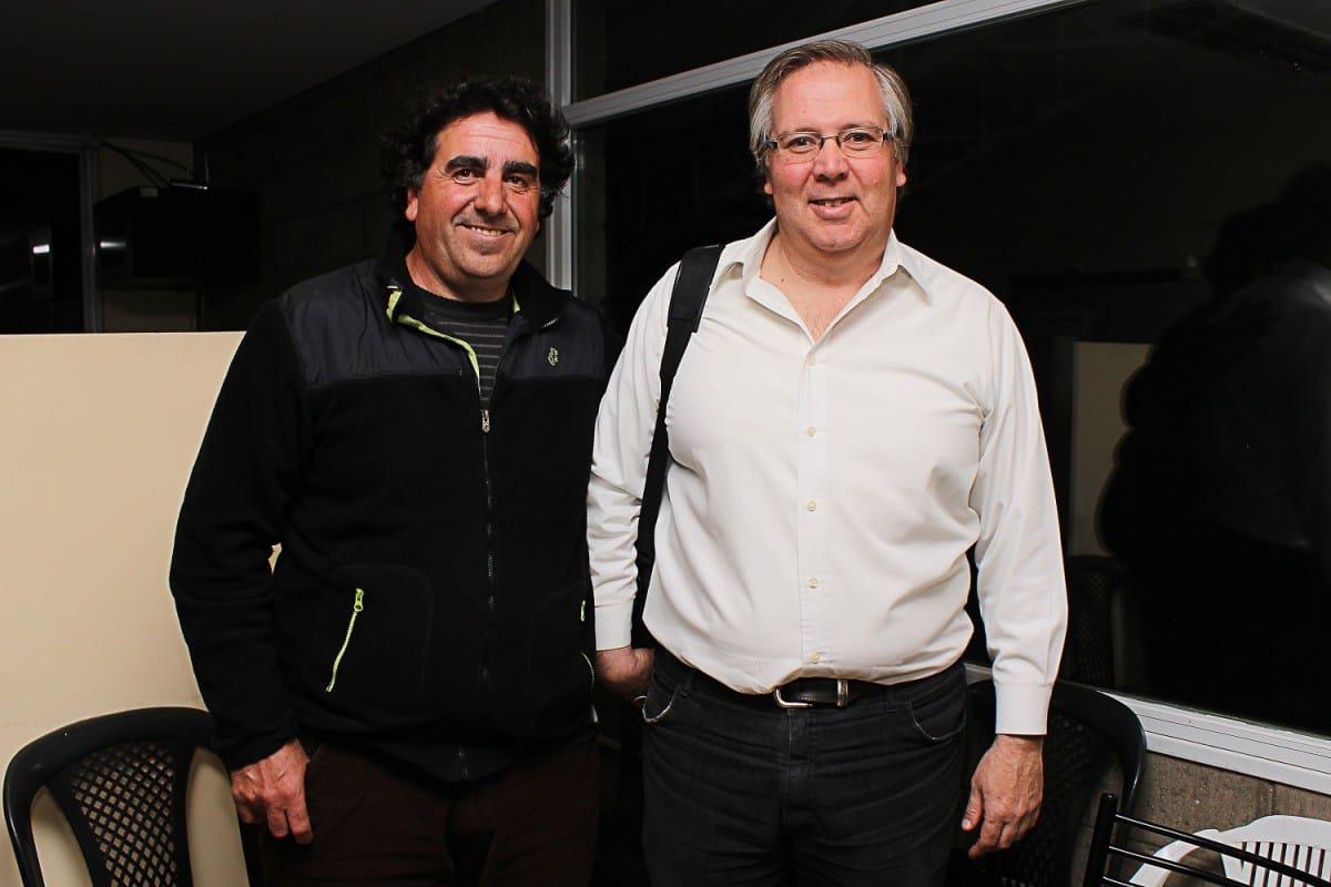 Ciclismo, el fallecido dirigente Aldo Minelli, aquí junto a Fernando Lanzone