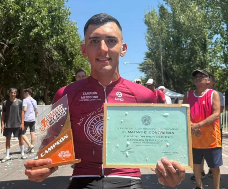 Ciclismo, Matias Contreras, campeon mendocino