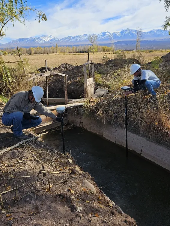 Obras para sistema de riego en Calingasta 2