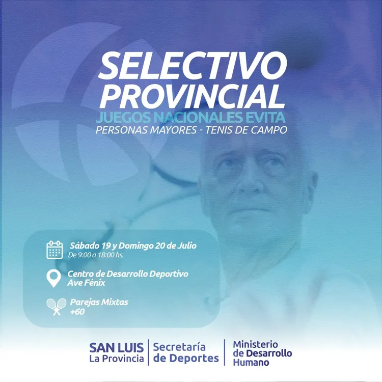 Juegos Evita, Selectivo mayores San Luis