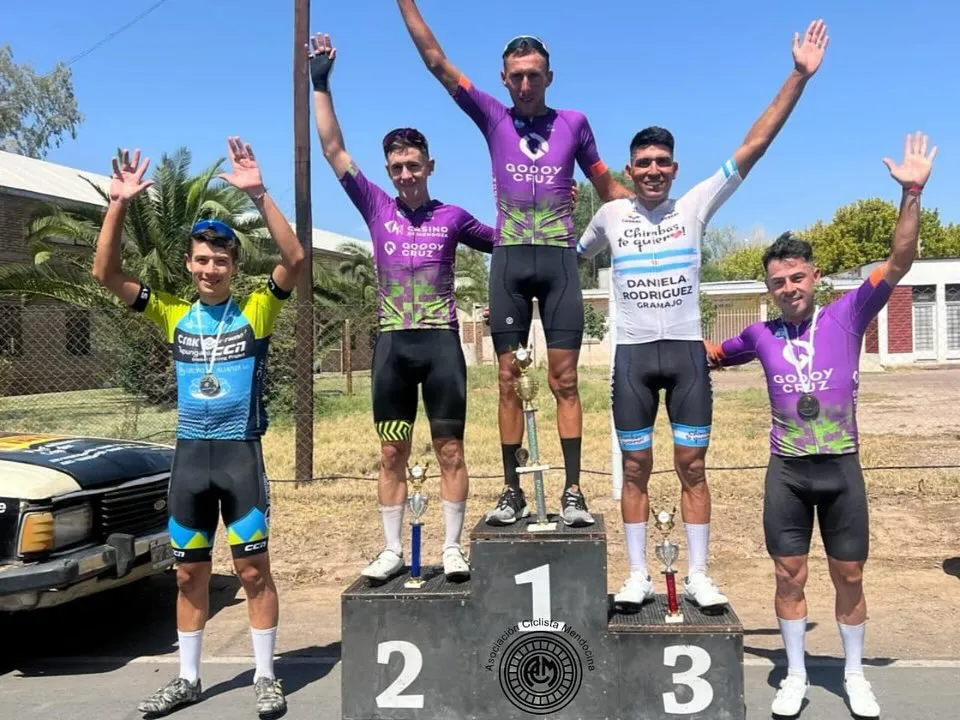 Ciclismo, podio Guaymallén