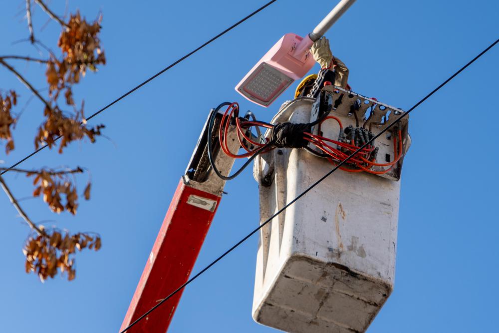 Las Heras, reconversiión luminarias