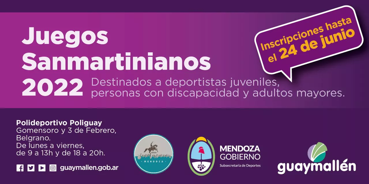 Juegos Sanmartinianos, afiche