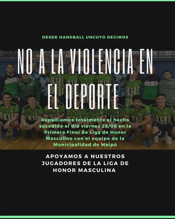 Handball, comunicado UNCuyo