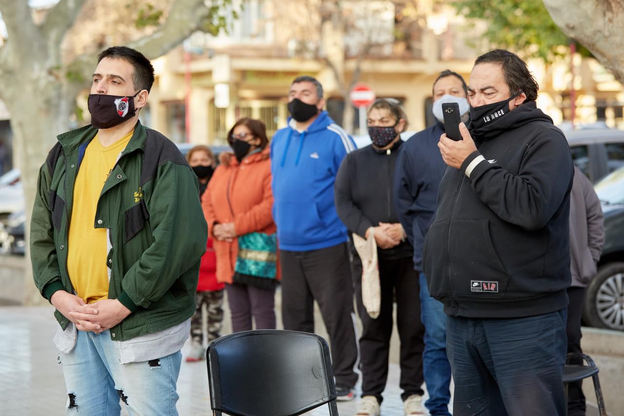 En su día, el Himno Nacional Argentino sonó en las calles de Las Heras
