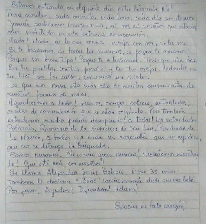 Cortaderas Carta de la Familia