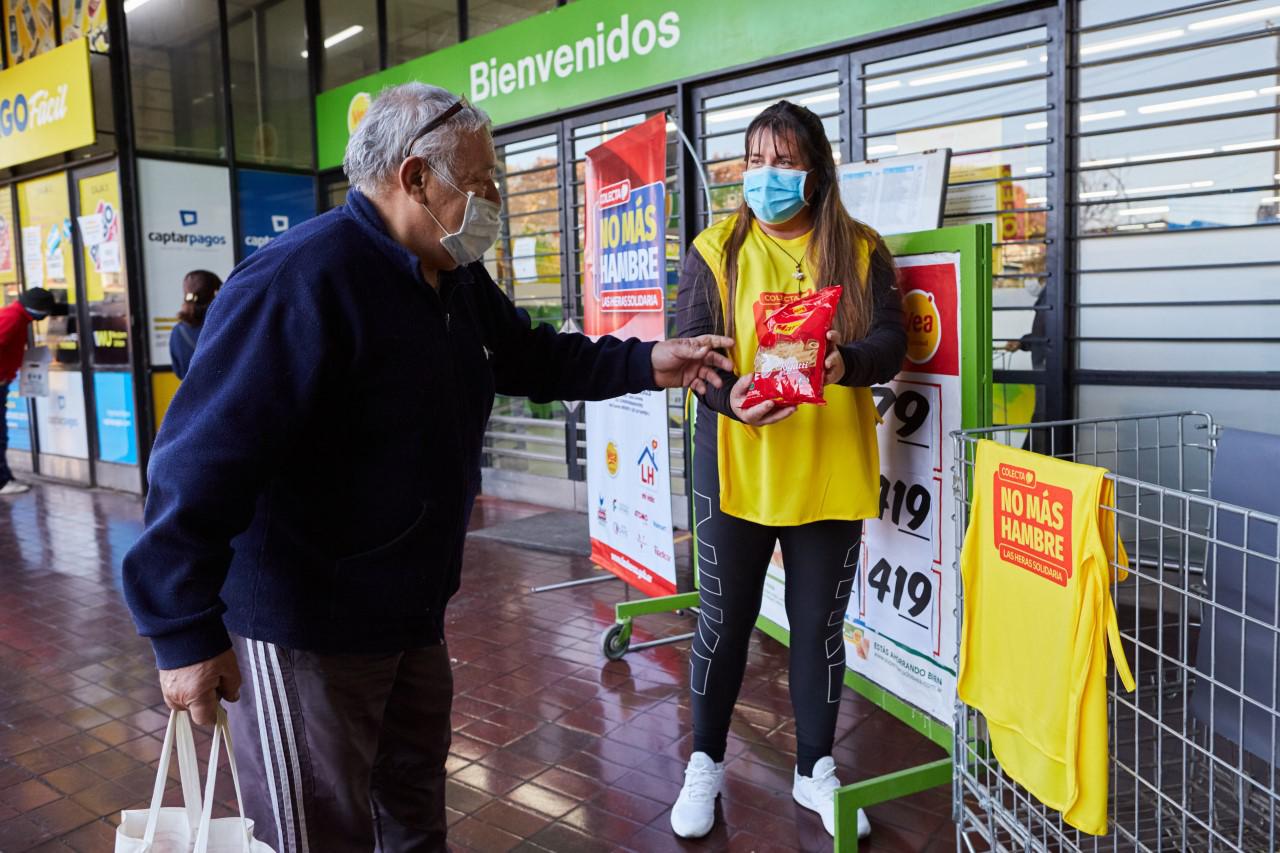 Las Heras, colecta No más hambre