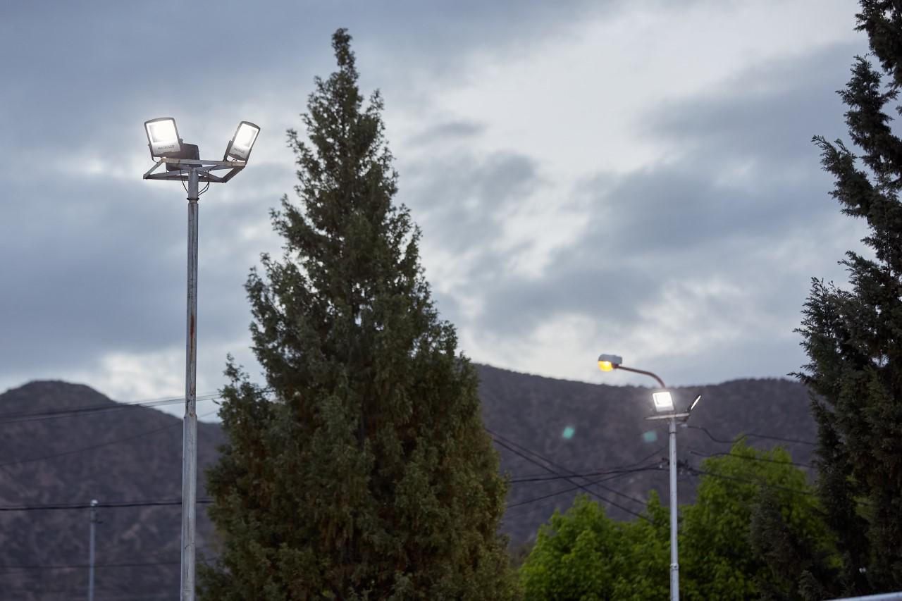 Las Heras, más luz espacios verdes