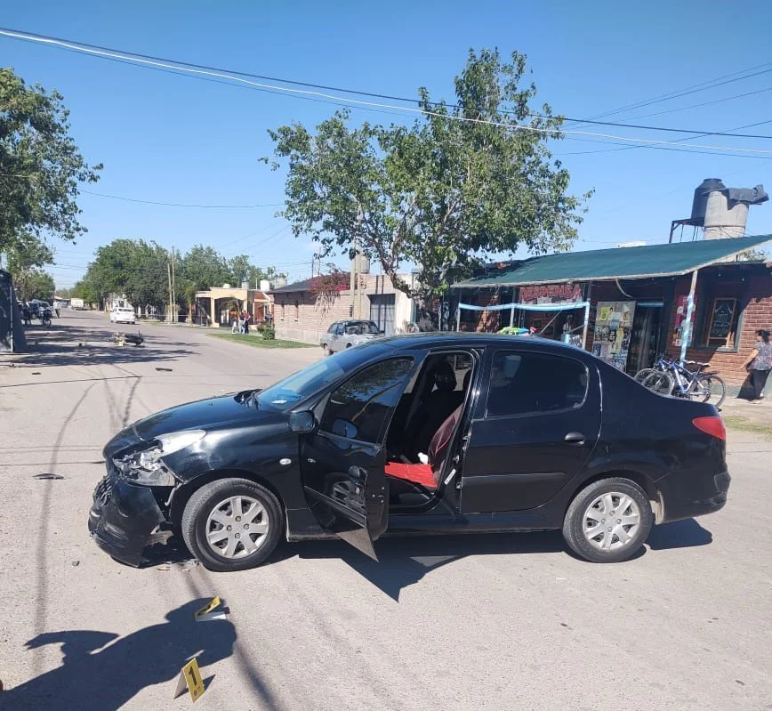 caucete muere motociclista - vehículos
