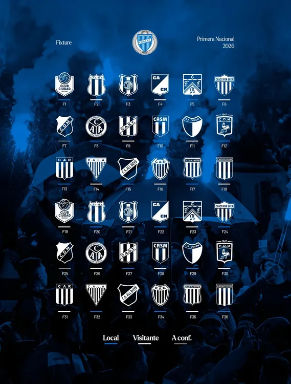 Primera Nacional, fixture Godoy Cruz