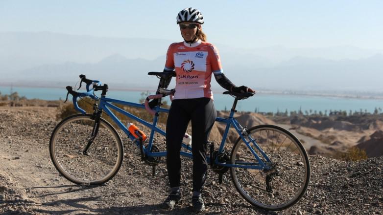 María José Quiroga, atleta sanjuanina de ciclismo adaptado