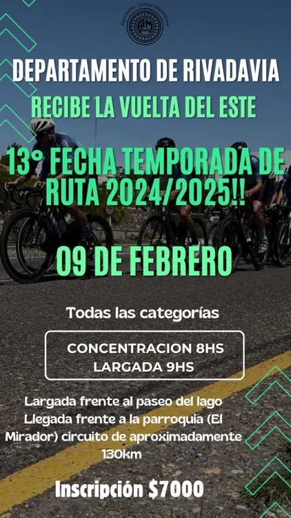 Ciclismo, Vuelta del Este, Rivadavia