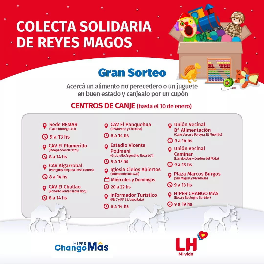 Las Heras, Reyes Magos, afiche