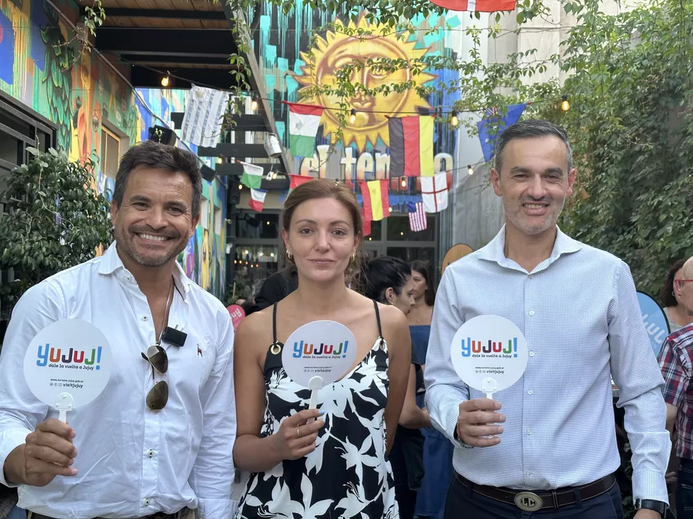 Federico Posadas, Nadia Serrano Antar y Luciano Córdoba, anfitriones de Jujuy