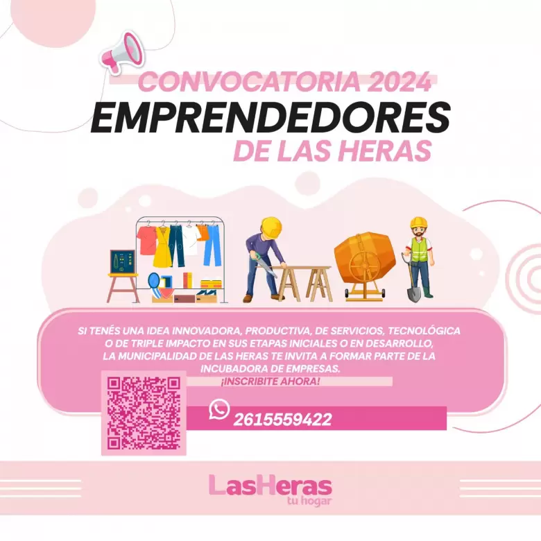 Las Heras, convocatoria a emprendedores