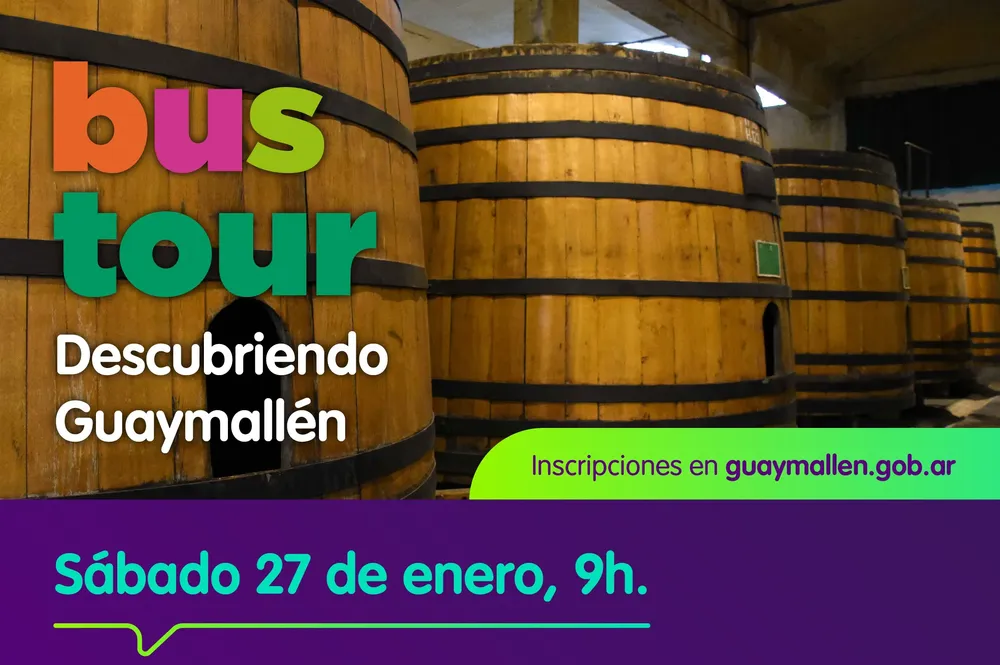 Bus tour descubriendo Guaymallén (placa)