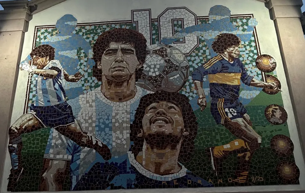 Maradona, mural Gaioli Meriano