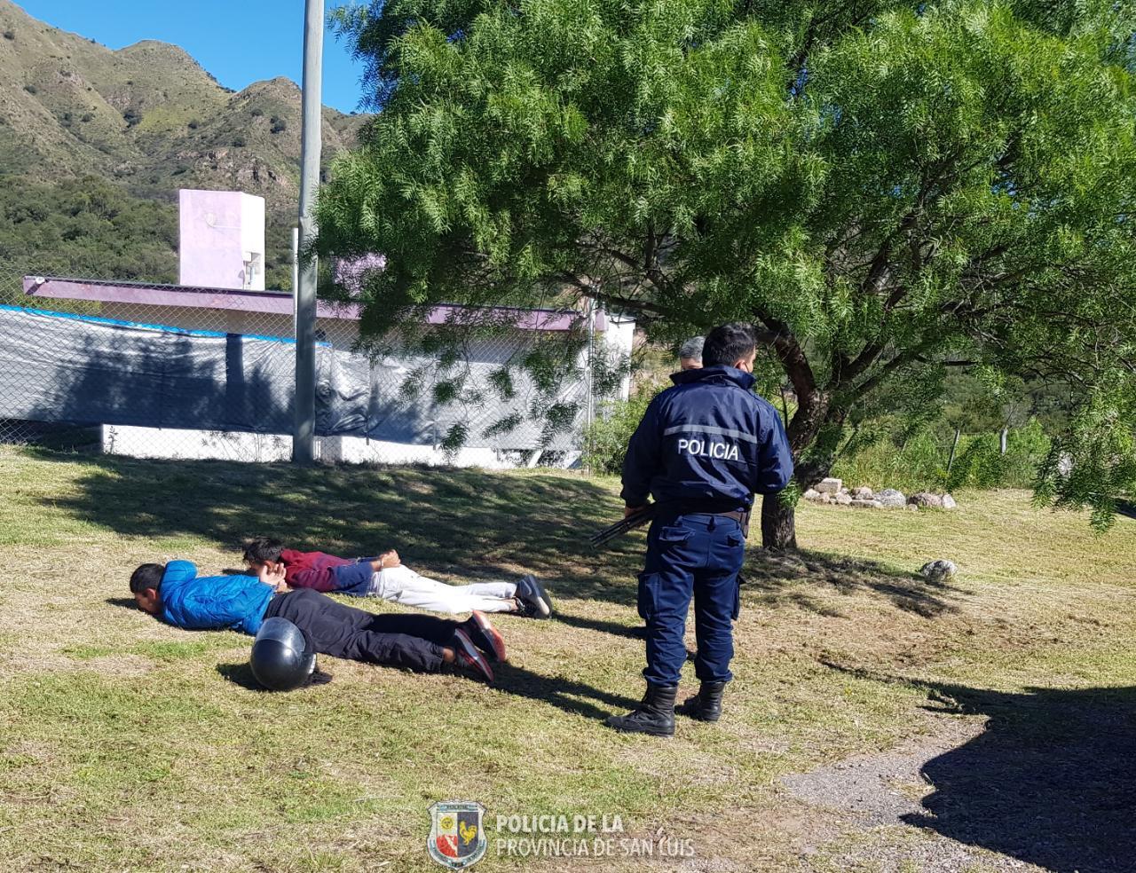 Detención a dos motochorros en San Luis