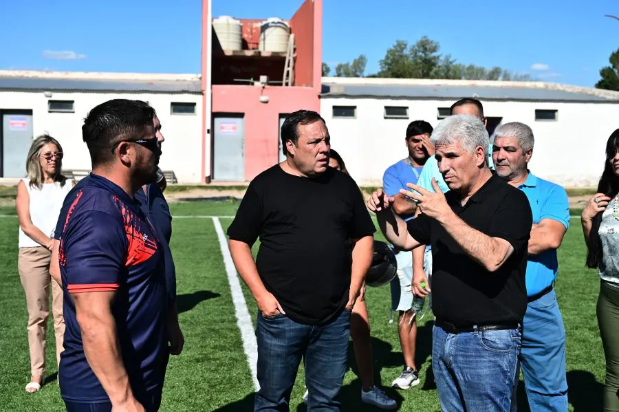 San Luis, club el Chorrillo, visita del Gobernador Poggi