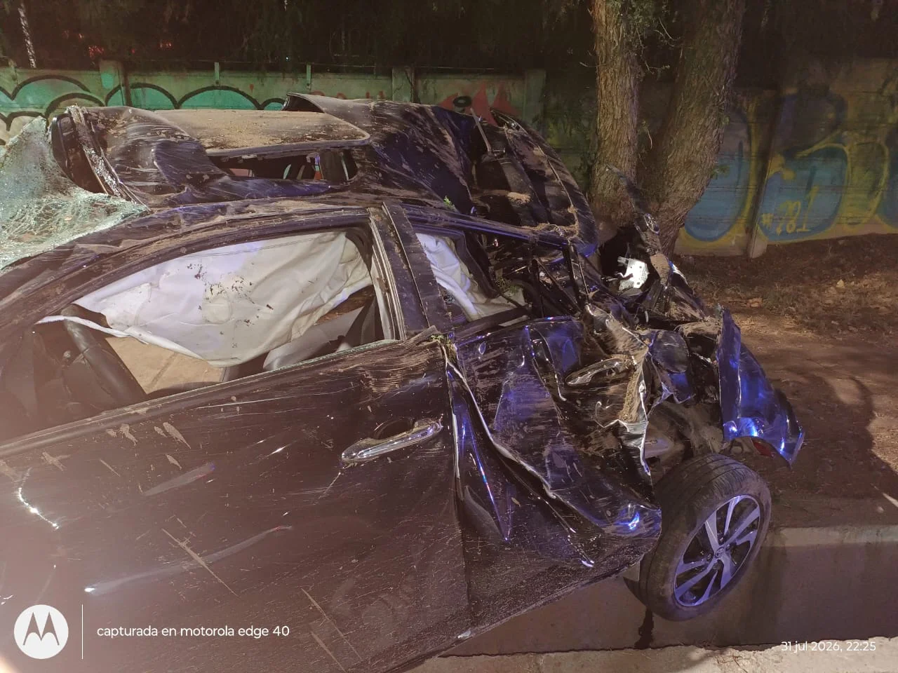 Toyota Yaris accidentado 31072026