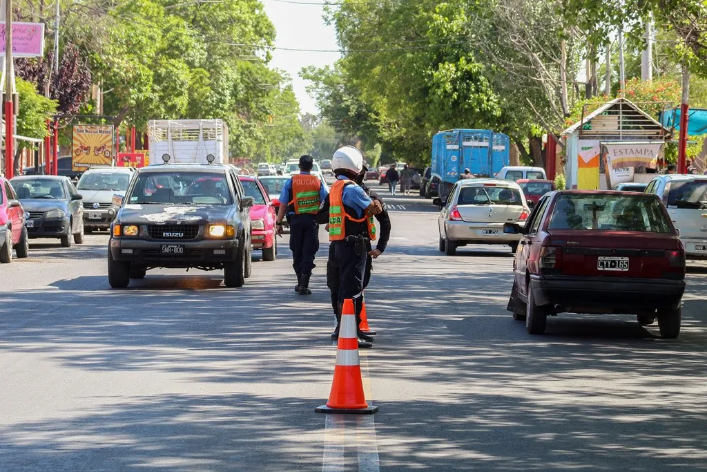 Las Heras, control policial
