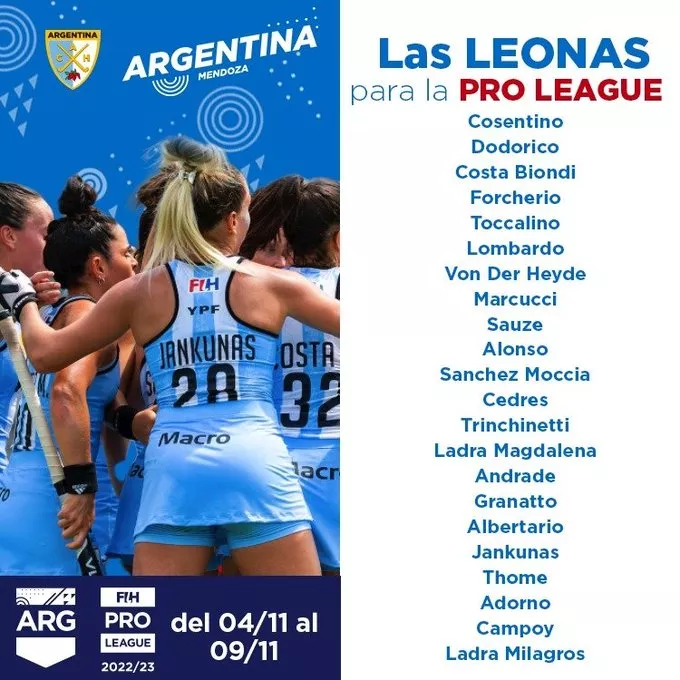Leonas, convocadas para jugar en Mendoza