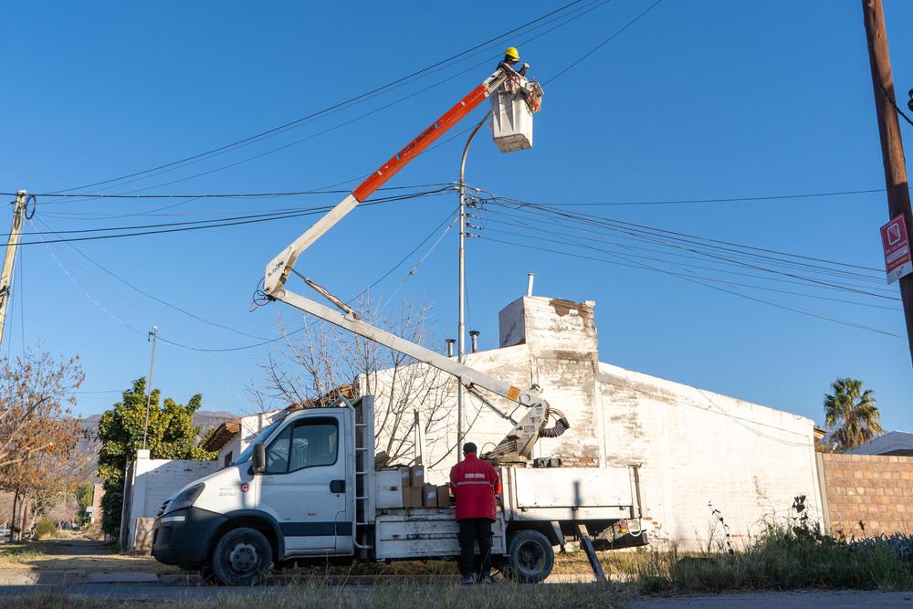 Las Heras, luces LED en 50 barrios