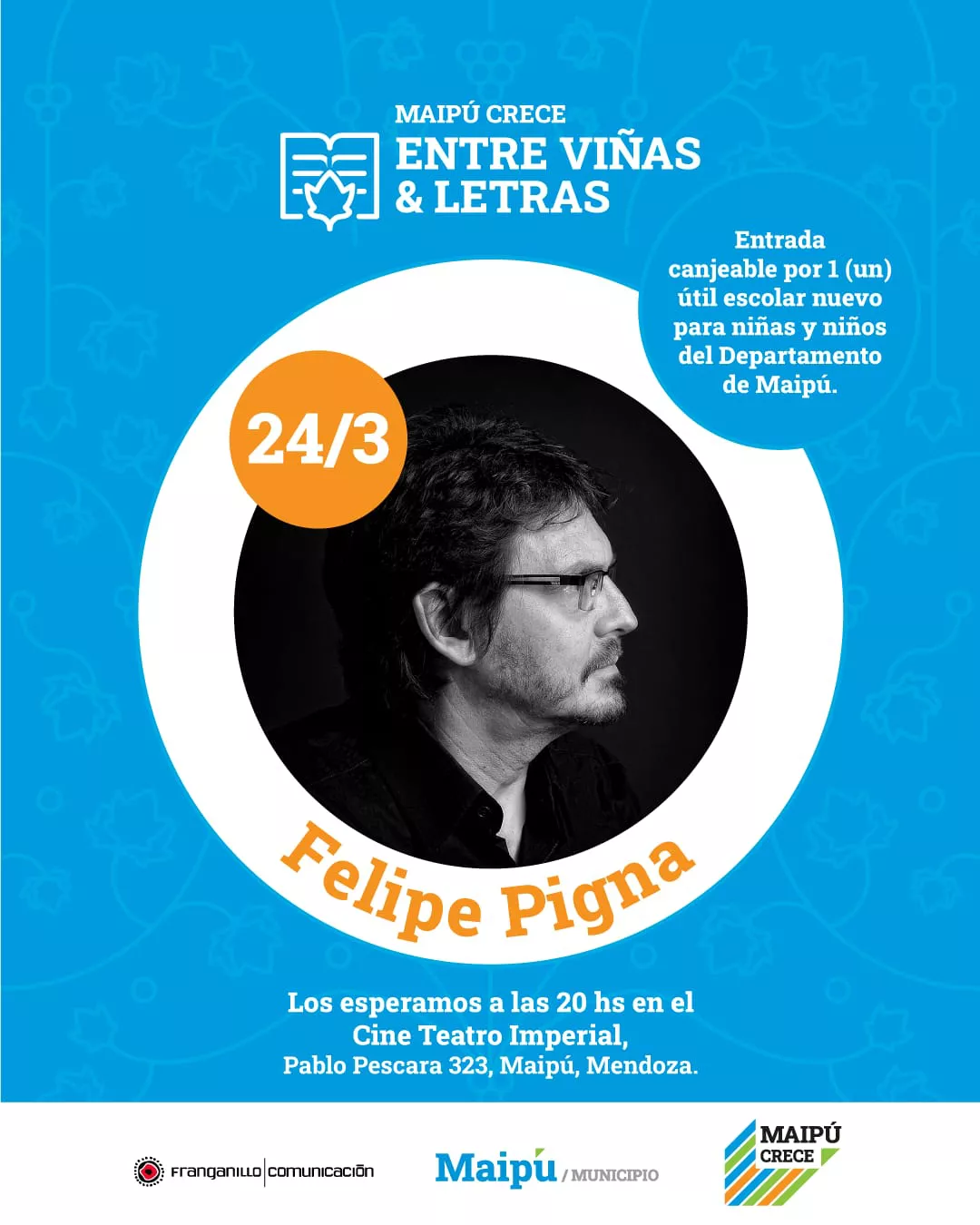 Maipu Crece entre Viñas y letras Pigna