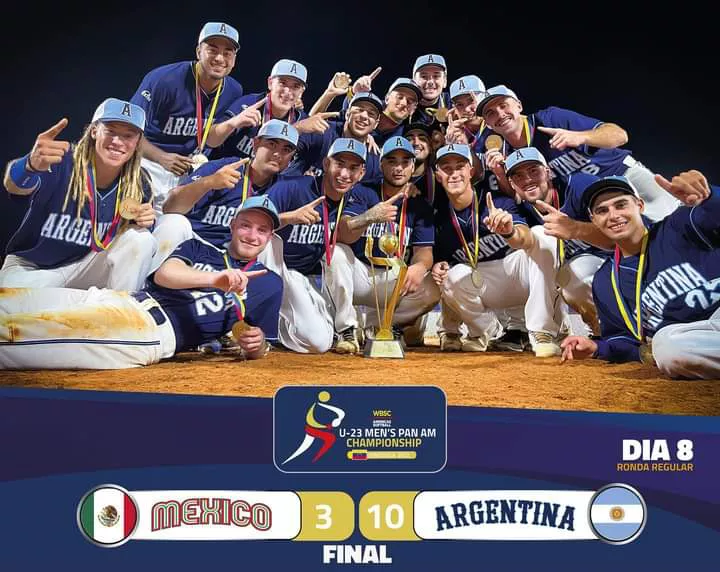 Softbol, Argentina U23 campeón Panamericano