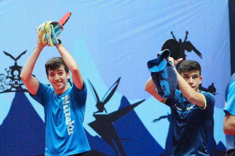 Tenis de mesa, final del dobles Lorenzo y Cifuentes