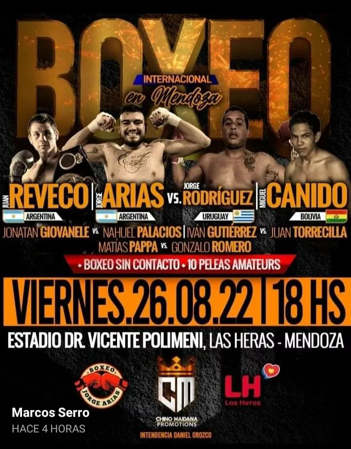 Las Heras, afiche Boxeo